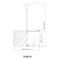 Z-Lite Harden Pendant, 5-Light, 18.25 In.W x 11.75 In.H, Modern Gold/White 1948P18-MGLD - alternate 8